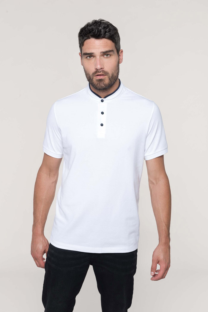 Polo col mao manches courtes homme - K223