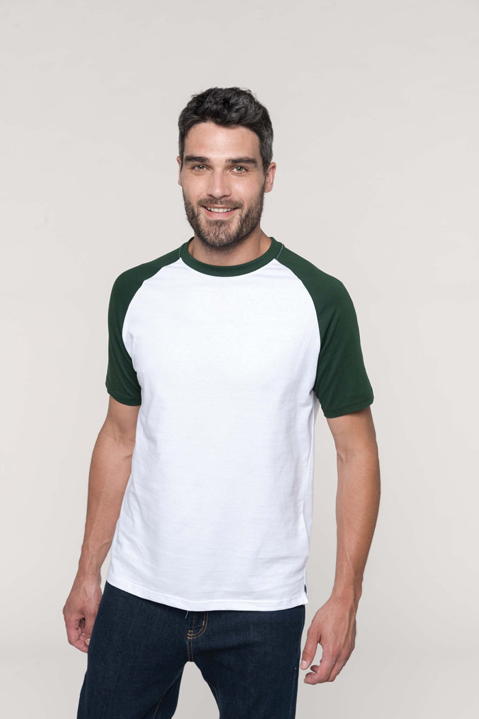 Baseball > t-shirt bicolore manches courtes - K330