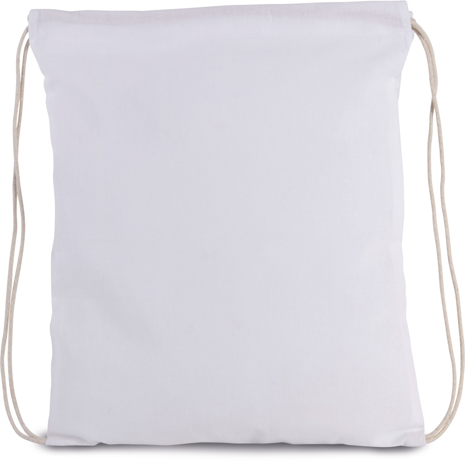 Petit sac à dos en coton bio avec cordelettes - KI0147